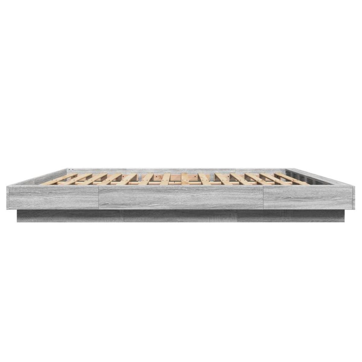 VIDAXL Cadre de lit sans matelas sonoma gris 200x200 cm