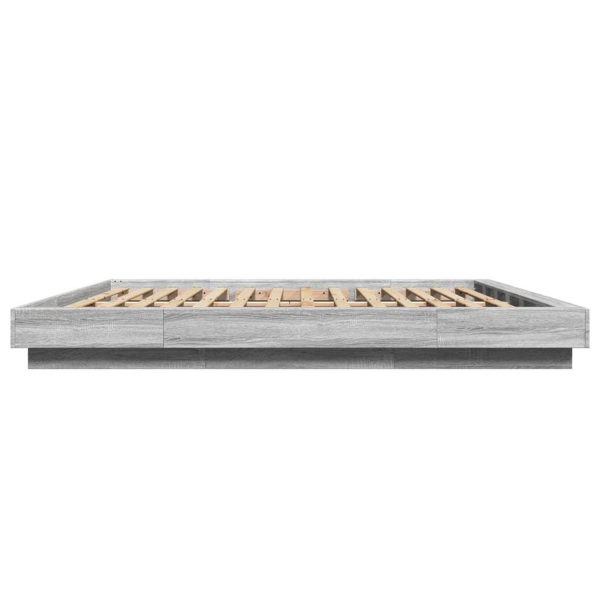 VIDAXL Cadre de lit sans matelas sonoma gris 200x200 cm