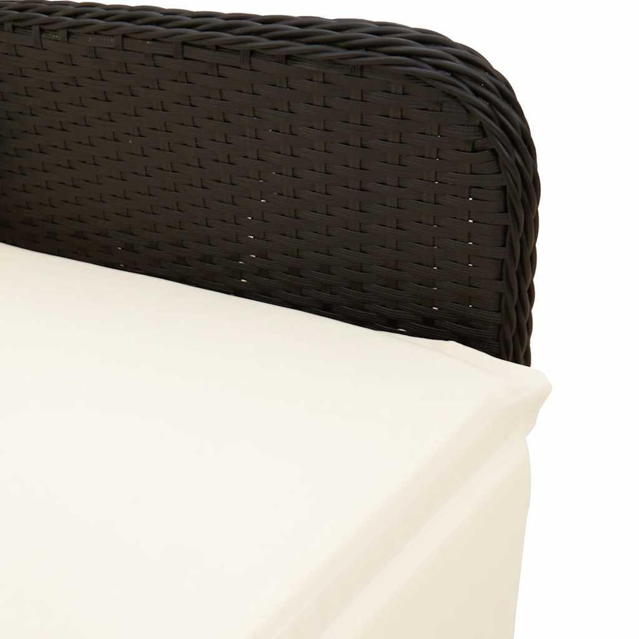 Voir la diapositive 5 : VIDAXL Ensemble de bistro de jardin 7 pcs coussins noir poly rotin
