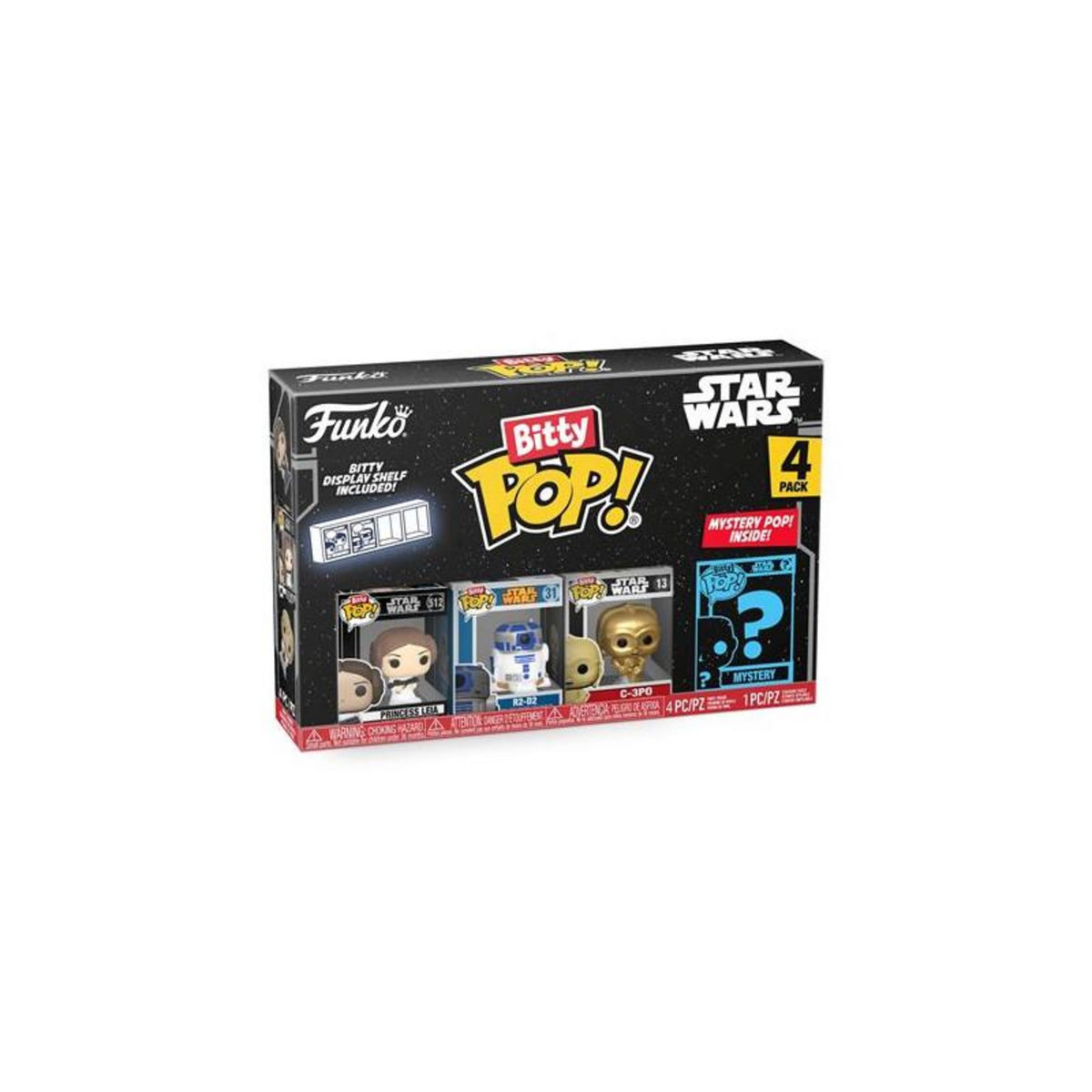 Funko Pack de 4 figurines Funko Bitty Pop Star Wars Leia