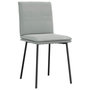 Voir la diapositive 3 : VIDAXL Chaises a manger lot de 6 gris clair velours