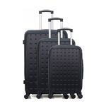 HERO HERO - Set de 3 Valises TAURUS. Coloris disponibles : Bleu, Noir, Rouge, Beige, Vert, Rose, Gris