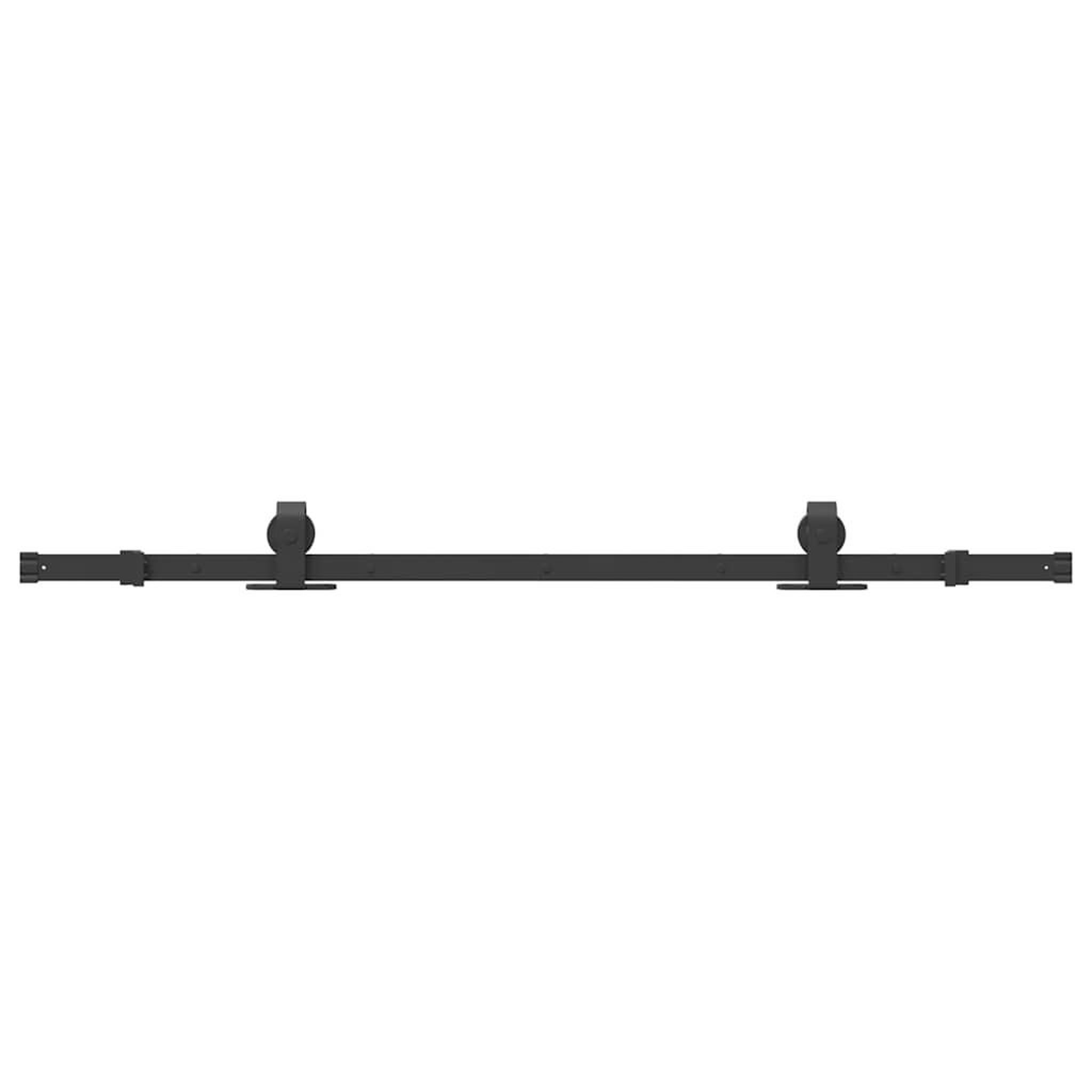 Voir la diapositive 2 : VIDAXL Kit de quincaillerie de porte coulissante 152,5 cm acier noir