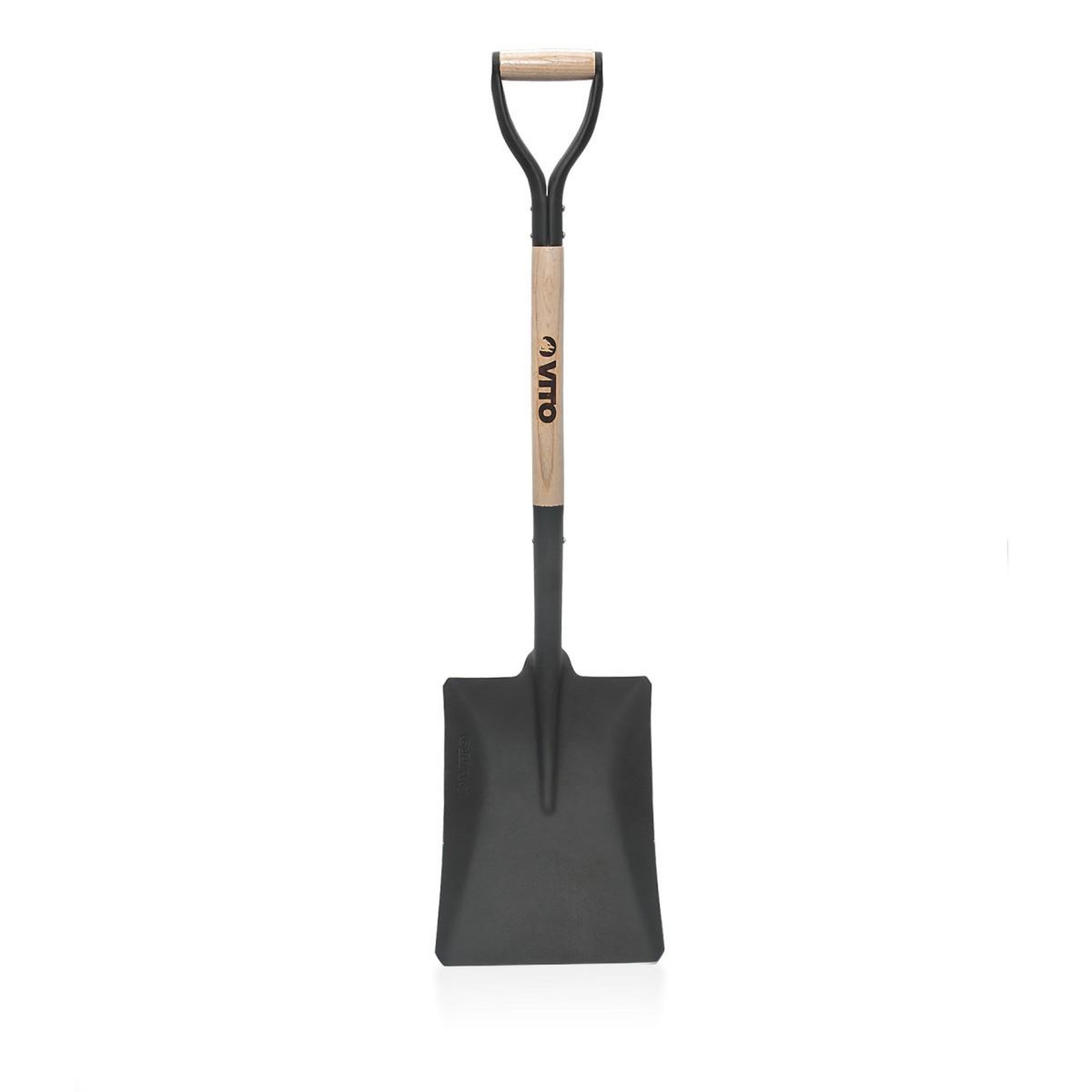 Voir la diapositive 3 : VITO Pack 4 outils de jardin acier manche en bois fourche + pelle carrée + pelle ronde + bêche vito