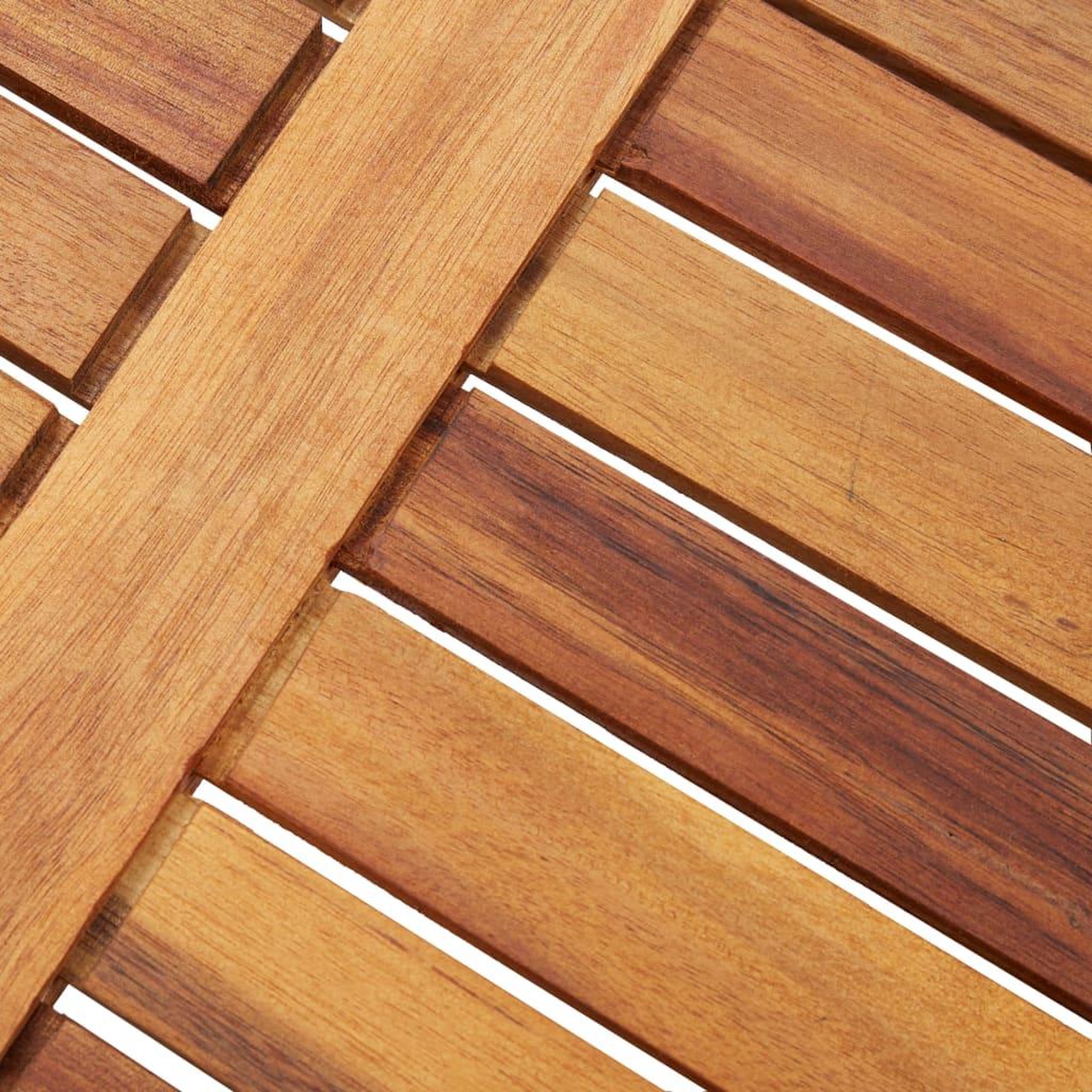 Voir la diapositive 5 : VIDAXL Table pliable de jardin 40x40x40 cm bois d'acacia massif