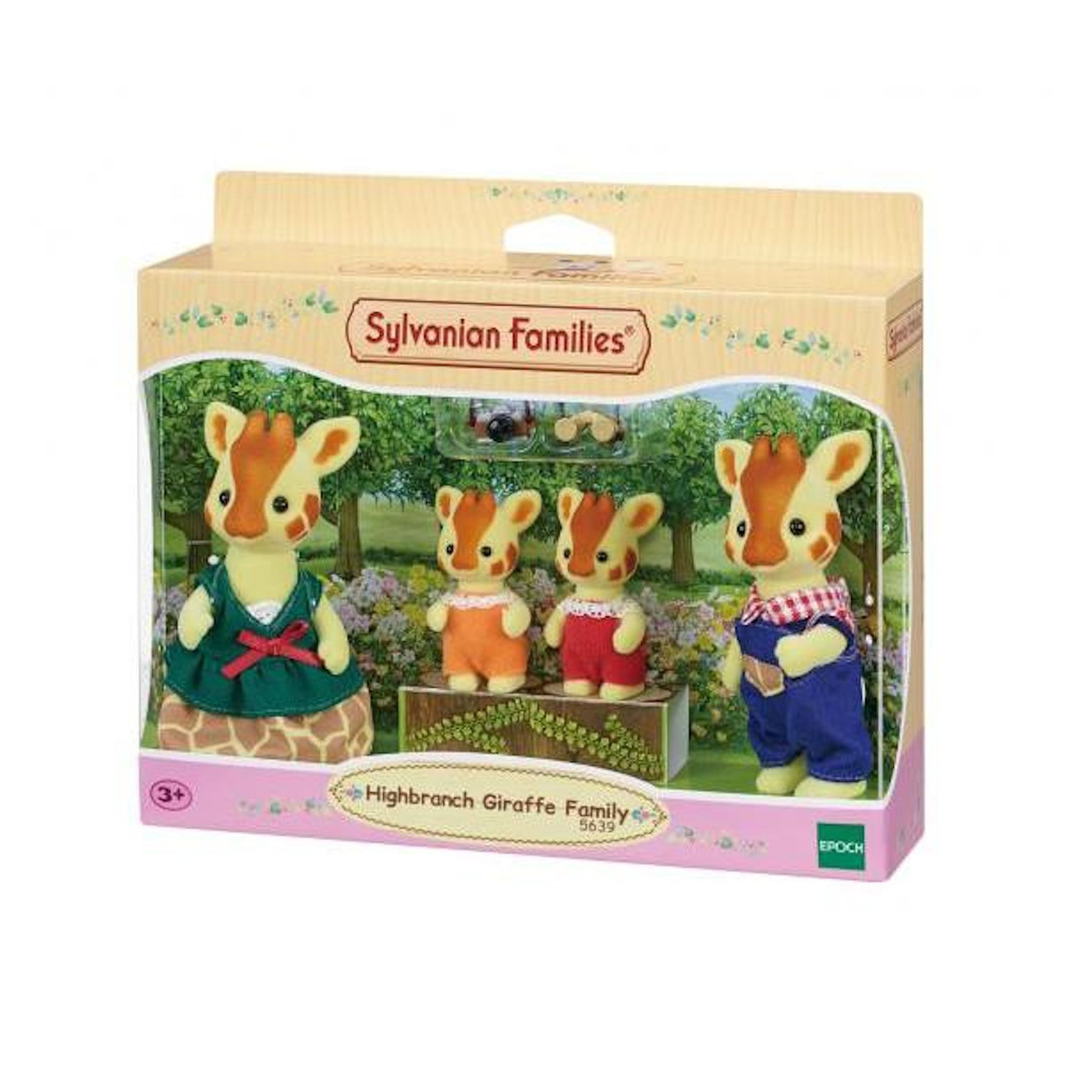 EPOCH SYLVANIAN FAMILIES - Famille Girafe - 4 personnages articulés - Orange - Mixte