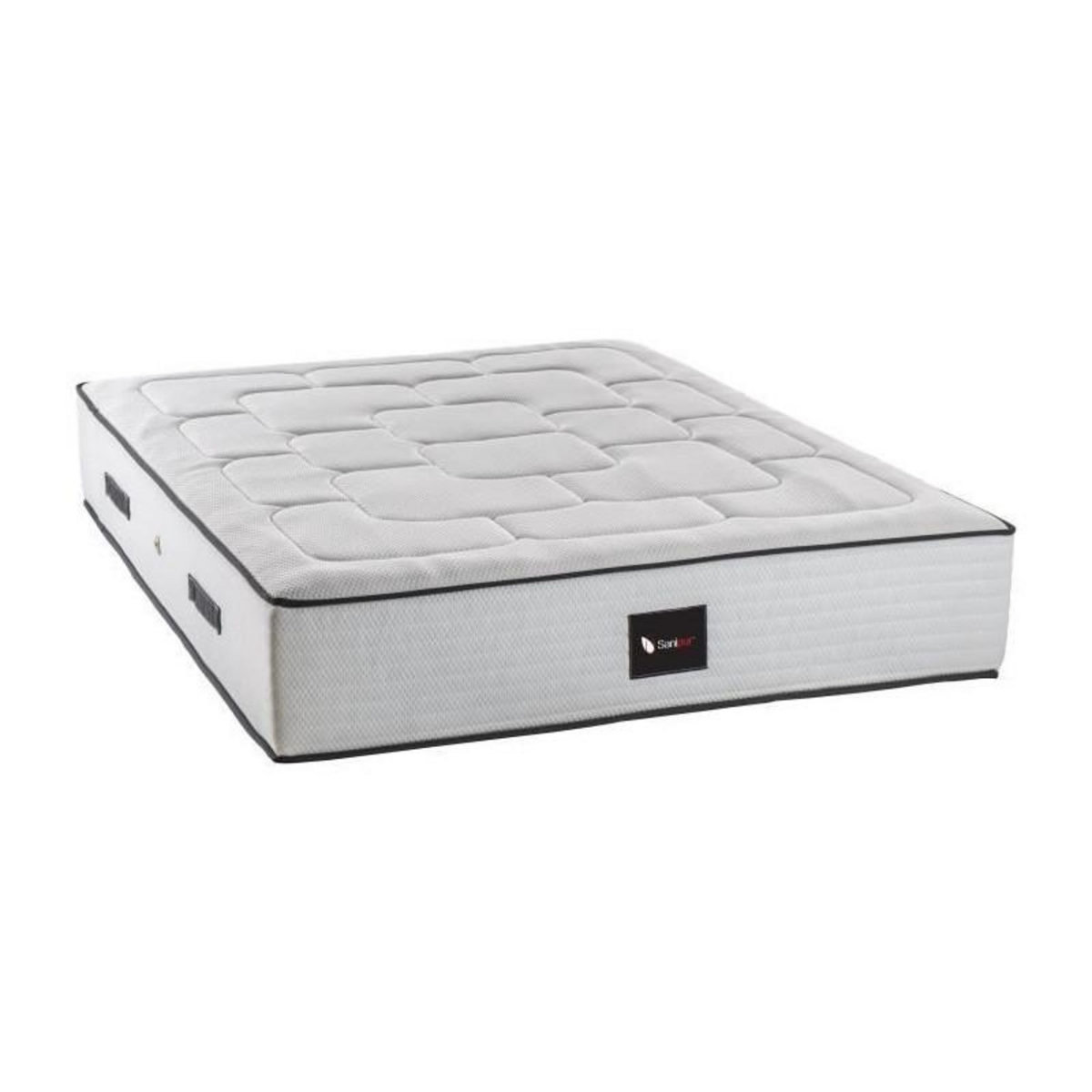 DEKO DREAM DEKO DREAM Ensemble matelas + sommier bois massif 160 x 200 - 700 ressorts ensachés - Ferme - HOTEL SANIPUR MULTIPOCKET