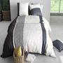 Voir la diapositive 3 : ATELIER DU COTON Parure housse de couette 100% 260x240cm coton 57fils stratus