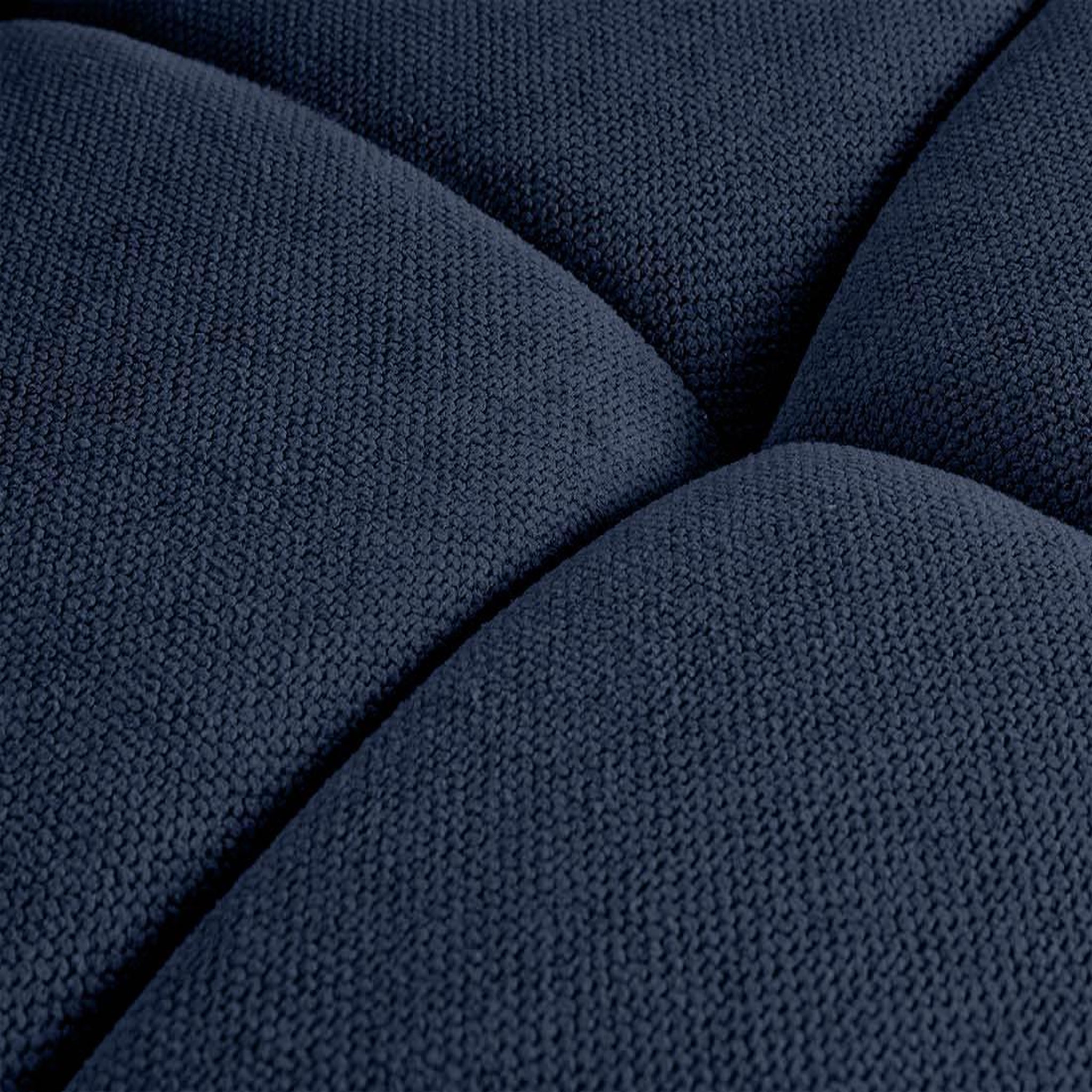 Voir la diapositive 6 : BEST MOBILIER Ray - canapé droit 4 places avec double méridienne - assise profonde - en tissu texturé