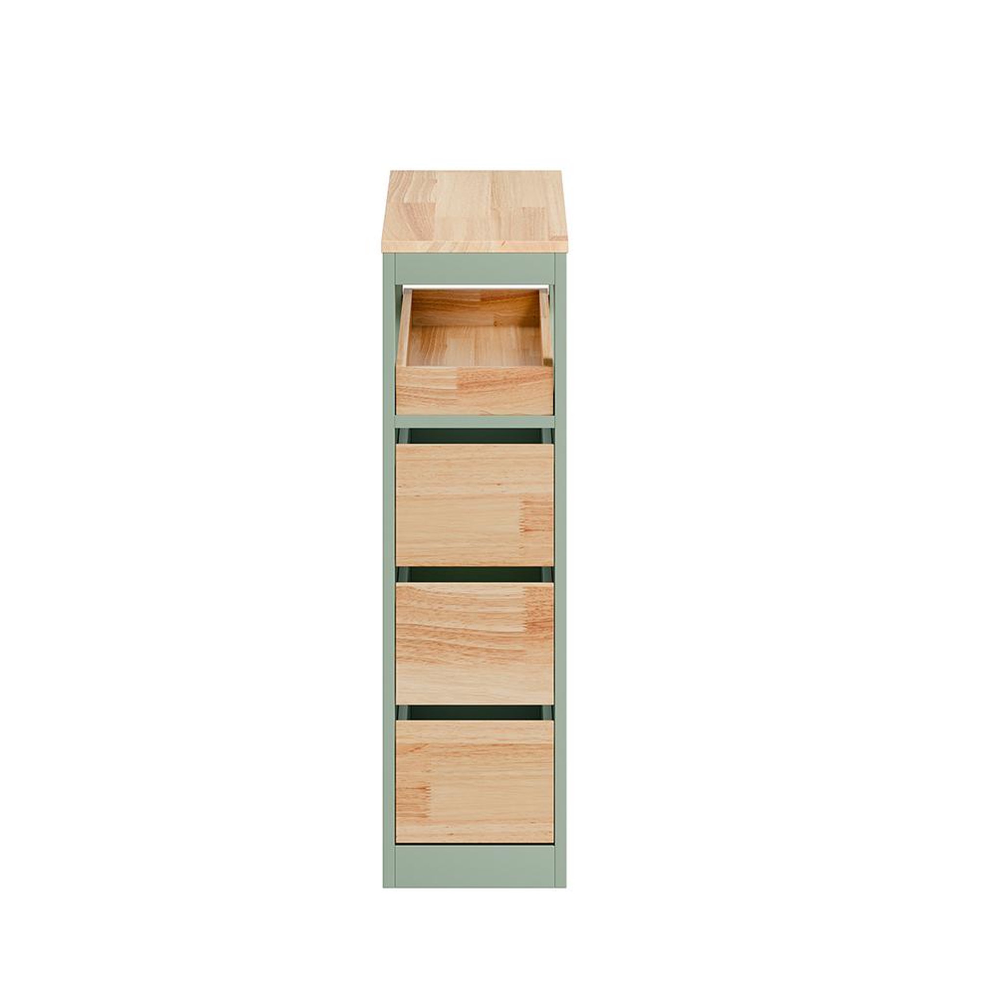 SOBUY SoBuy - Meuble bas de salle de bain à 4 tiroirs - Nordique - BZR54-II. Coloris disponibles : Noir, Blanc, Vert