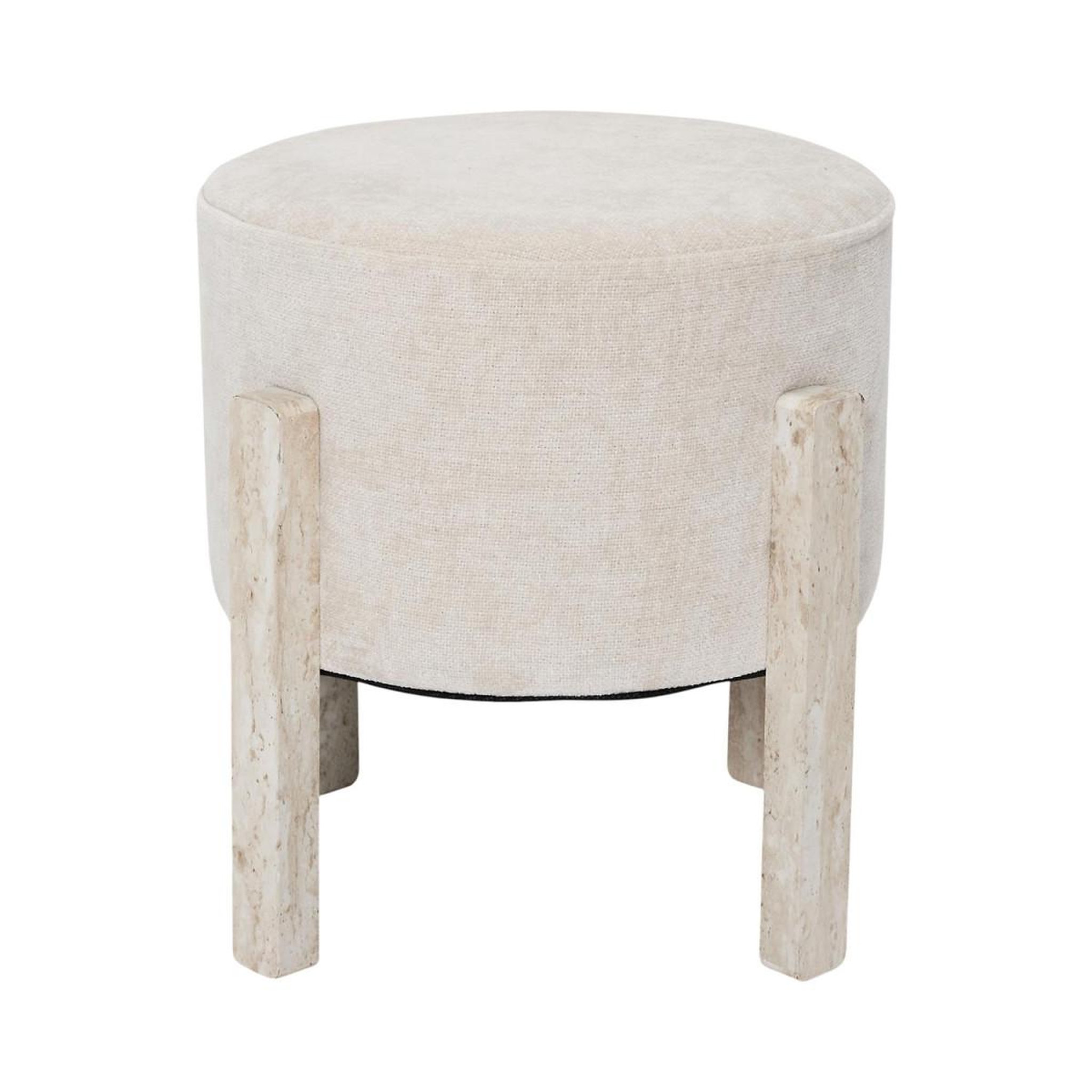 Voir la diapositive 2 : The Home Deco Factory Tabouret design  emilia  35cm beige
