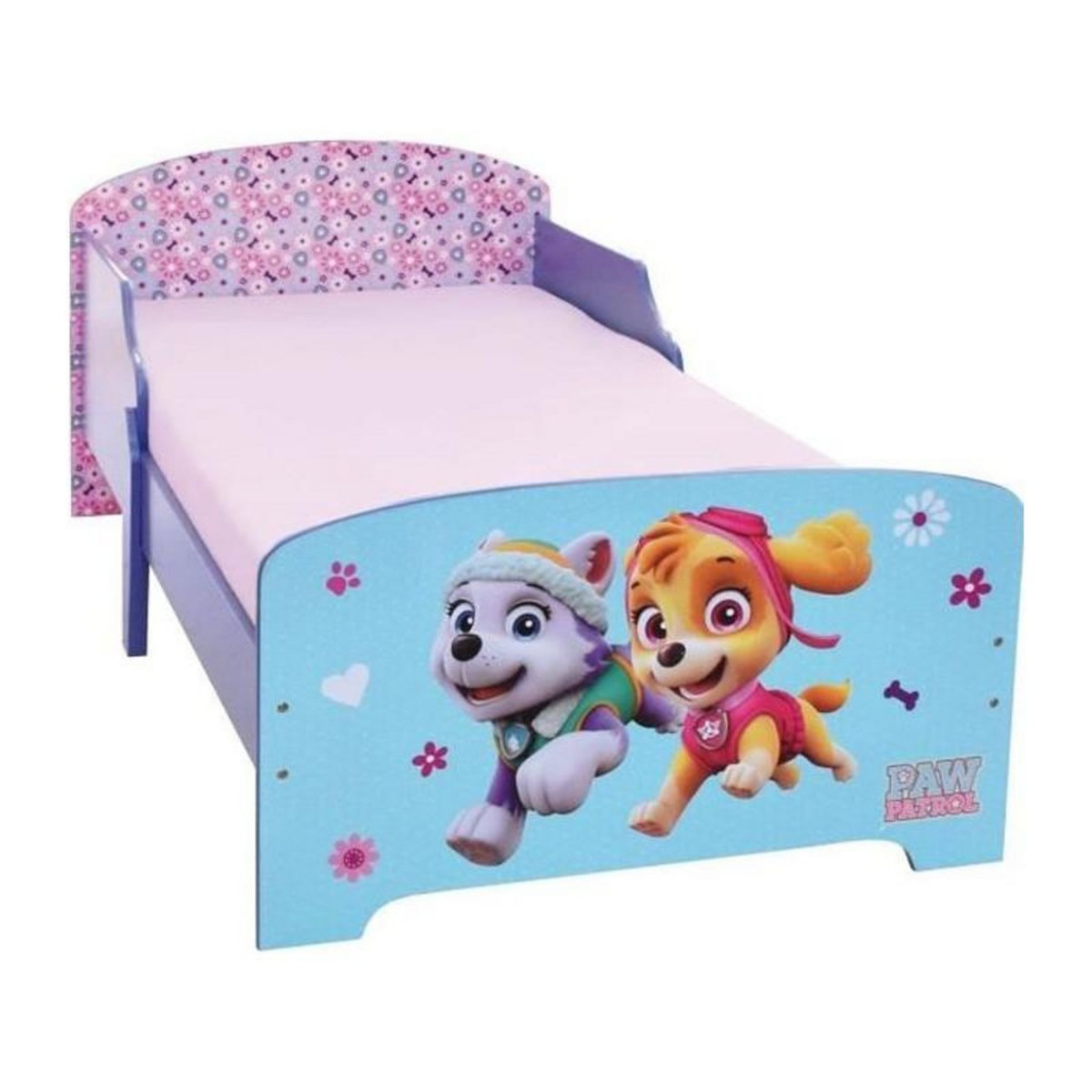 Fun House PAT PATROUILLE fille lit 140x70 cm avec lattes pour enfant