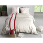 Voir la diapositive 3 : ATELIER DU COTON Parure Housse De Couette 100% Coton 57fils Rubis