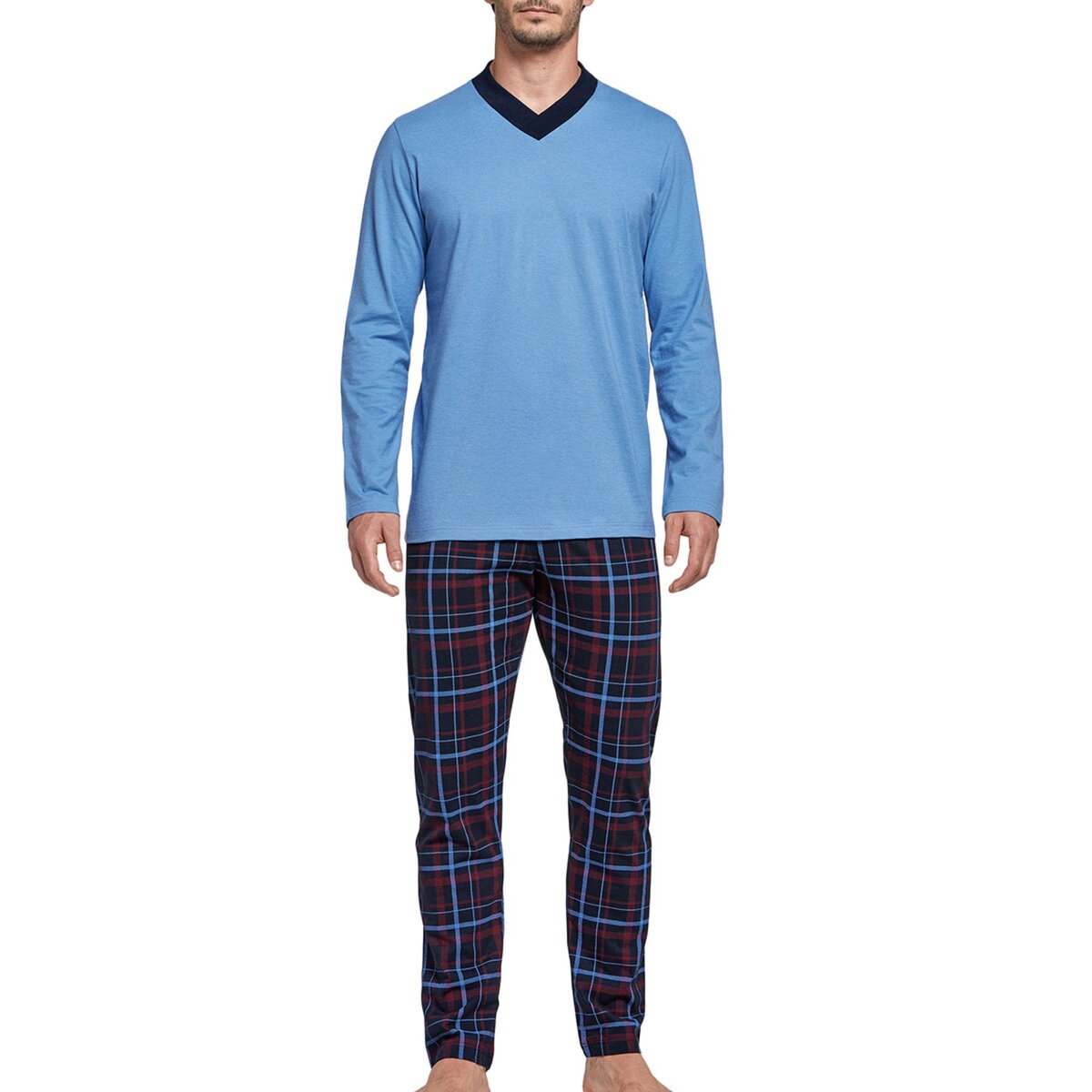  Pyjama homme en coton Deer bleu