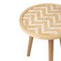 Voir la diapositive 5 : Paris Prix Lot de 3 Tables d'Appoint Gigognes  Baudoin  55cm Naturel