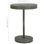 Voir la diapositive 5 : VIDAXL Table de jardin Gris 75,5x106 cm Resine tressee