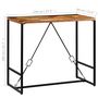 Voir la diapositive 6 : VIDAXL Table de bar Bois de recuperation massif 120x60x106 cm