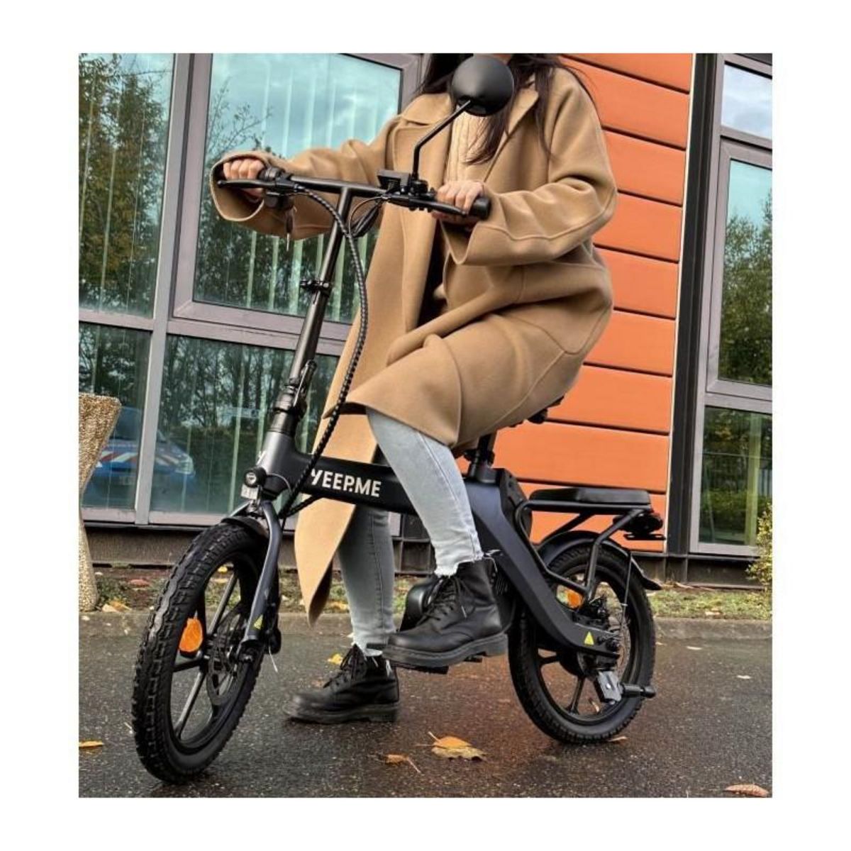 YEEP.ME Draisienne électrique - YEEP.ME - eSixteen - 350W - 16'' - 10.4Ah - 30km - Connectée - Gris Foncé métallisé - Garantie 5 an