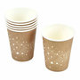 Voir la diapositive 1 : Paris Prix Lot de 6 Gobelets en Carton  Stardust  25cl Marron