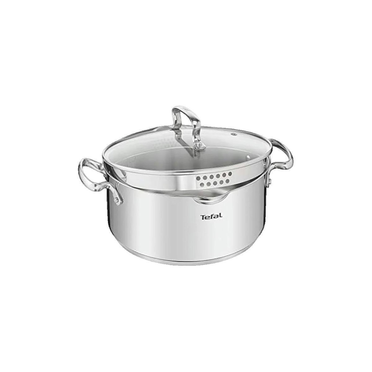 TEFAL Casserole Tefal Duetto+ acier inoxydable 24 cm