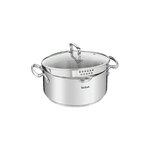 TEFAL Casserole Tefal Duetto+ acier inoxydable 24 cm