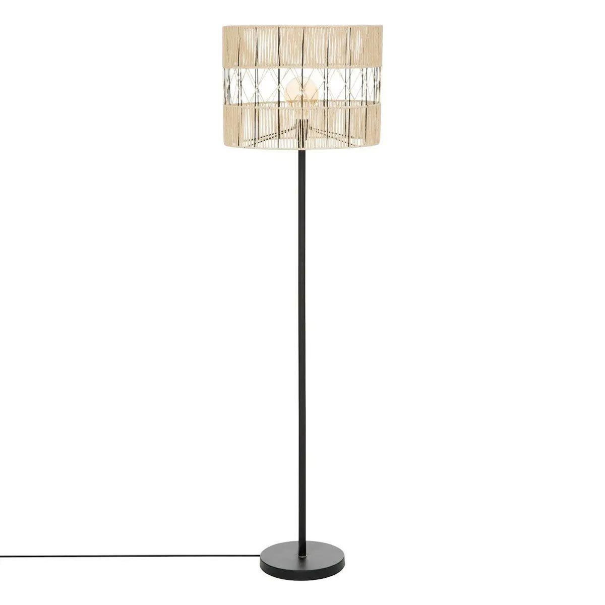 ATMOSPHERA Lampadaire Design  Cosy  150cm Noir & Beige