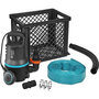 Voir la diapositive 1 : Gardena Kit anti-inondations - GARDENA - 9000 - Tuyau de refoulement de 10 m + caisse de 29 L - 9000 l/h - 300 W - Avec accessoires