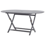 VIDAXL Table de jardin pliable 160x85x75 cm Bois d'acacia massif