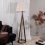 Voir la diapositive 4 : Paris Prix Lampadaire en Bois  Kona  160cm Marron