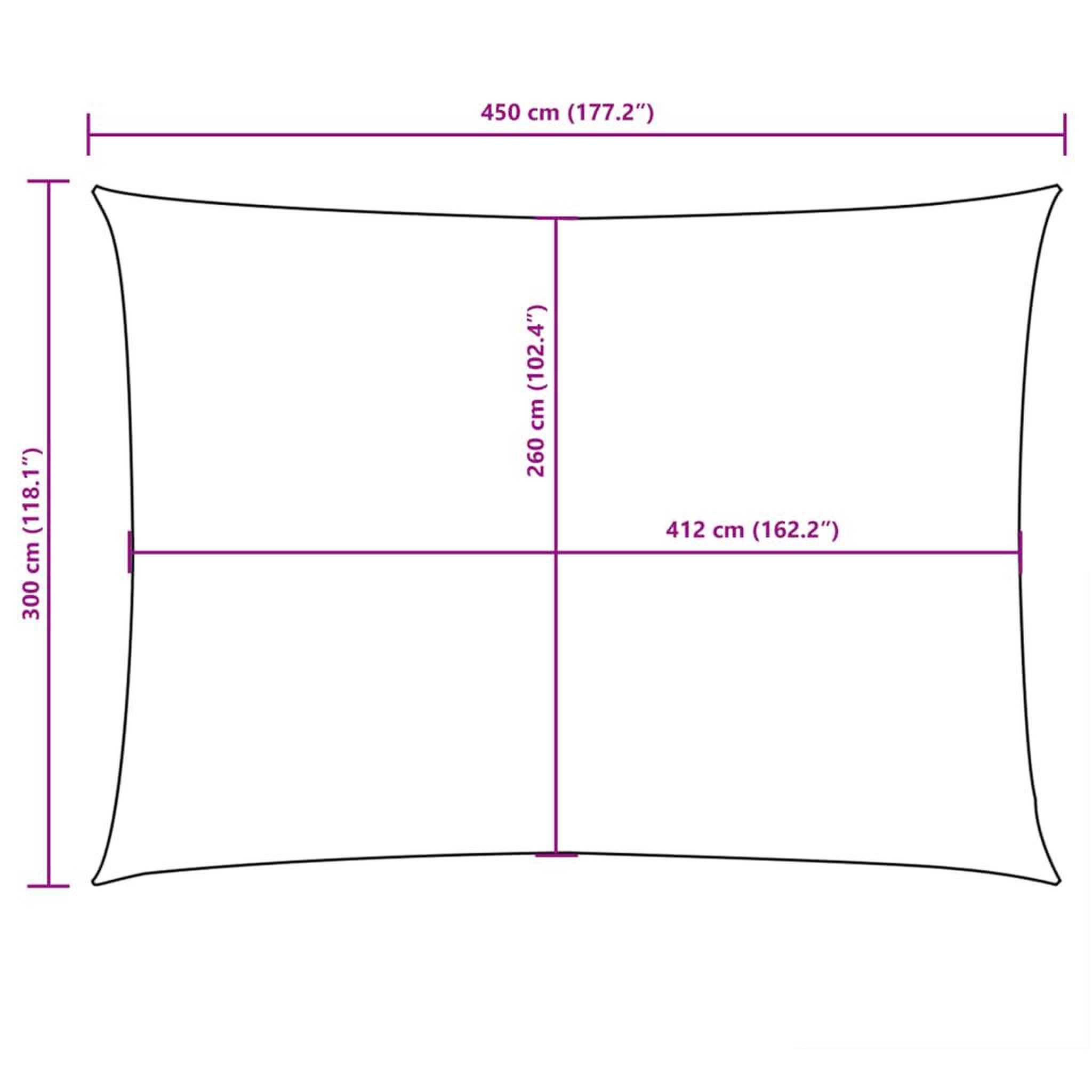 Voir la diapositive 6 : VIDAXL Voile de parasol tissu oxford rectangulaire 3x4,5 m terre cuite