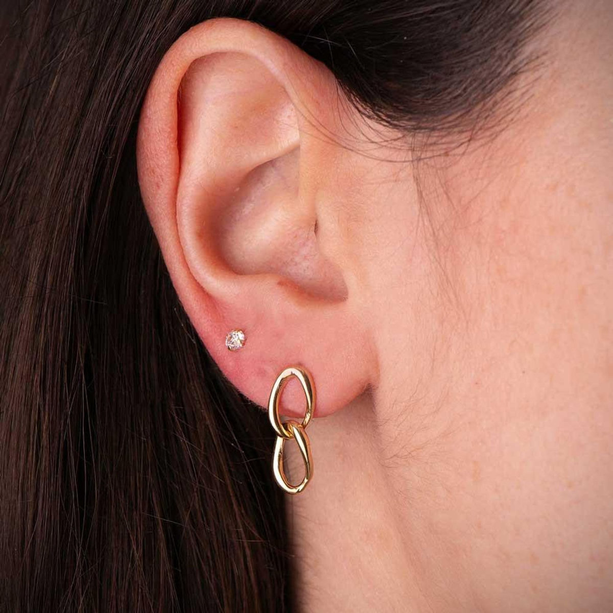 L'ATELIER D'AZUR Boucles d'Oreilles Pendantes - Or 18 Carats 750 Jaune