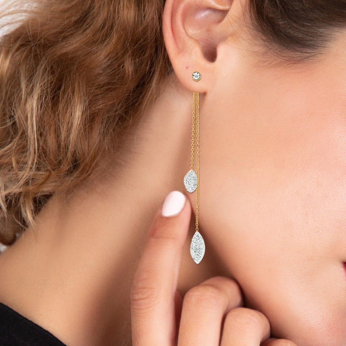 SC BOHEME Boucles d'oreilles SC Bohème ornées de Cristaux scintillants