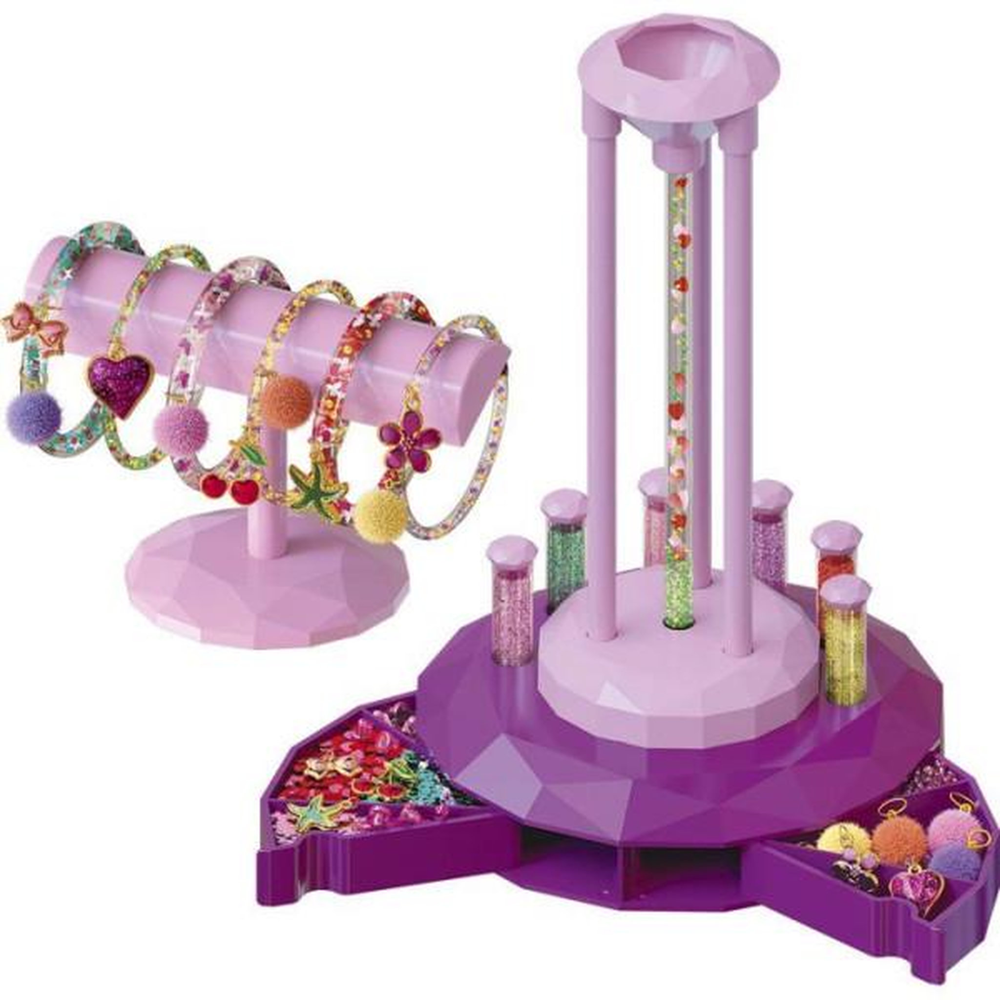 Voir la diapositive 5 : LANSAY Loisir créatif - LANSAY - SHINY POP - Création bracelets - L'ATELIER DES BRACELETS - Présentoir bijoux - Dès 6 ans