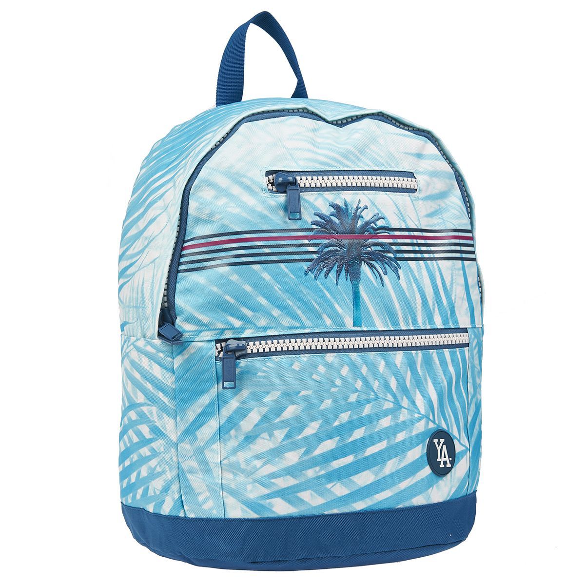 YOUNG'S ATTITUDE Sac à dos avec compartiment pour ordinateur bleu et blanc Tropical 