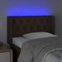 Voir la diapositive 4 : VIDAXL Tete de lit a LED Noir 83x16x78/88 cm Tissu