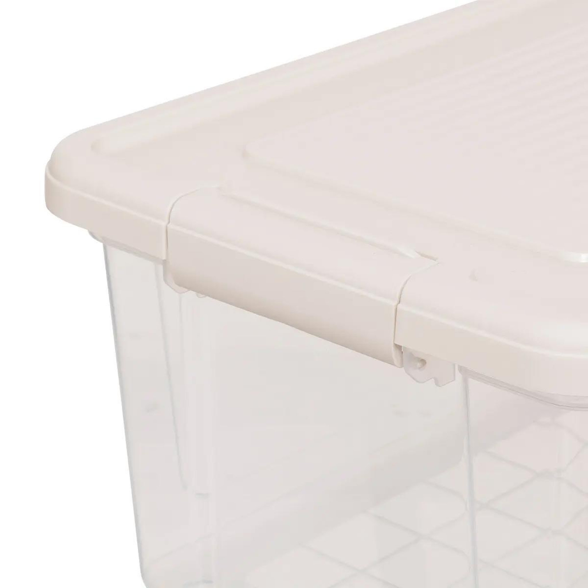 Voir la diapositive 5 : FIVE Lot de 3 boîtes de rangement  tide'n  16l transparent