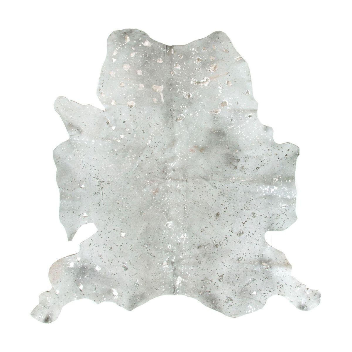 Paris Prix Tapis Peau de Vache  Fly  Gris & Argent