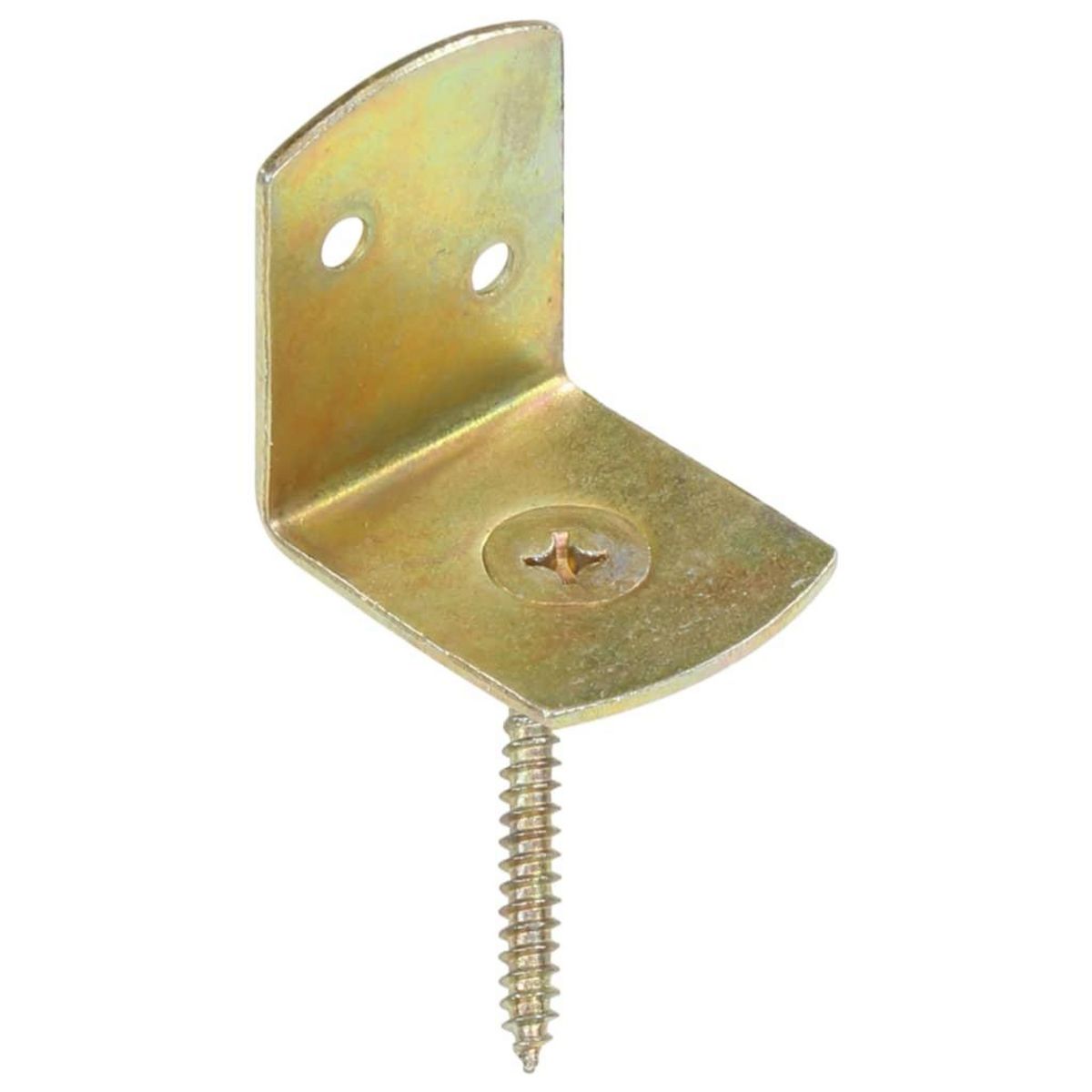 VIDAXL Supports de panneau de cloture 24pcs Forme en L Metal galvanise