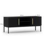 Voir la diapositive 5 : BEST MOBILIER Felicia - meuble tv - noir - 120 cm