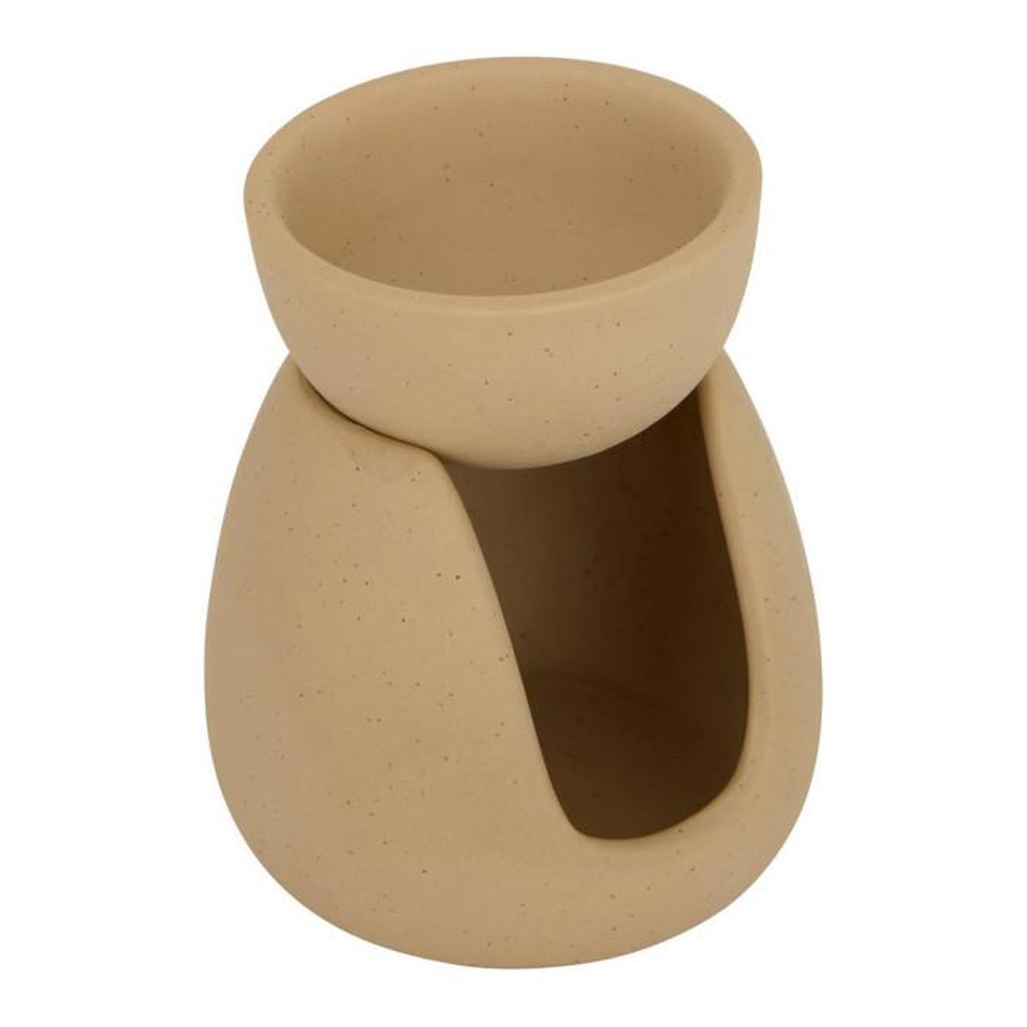 ATMOSPHERA Brûle-Parfum en Céramique  Wonj  11cm Beige