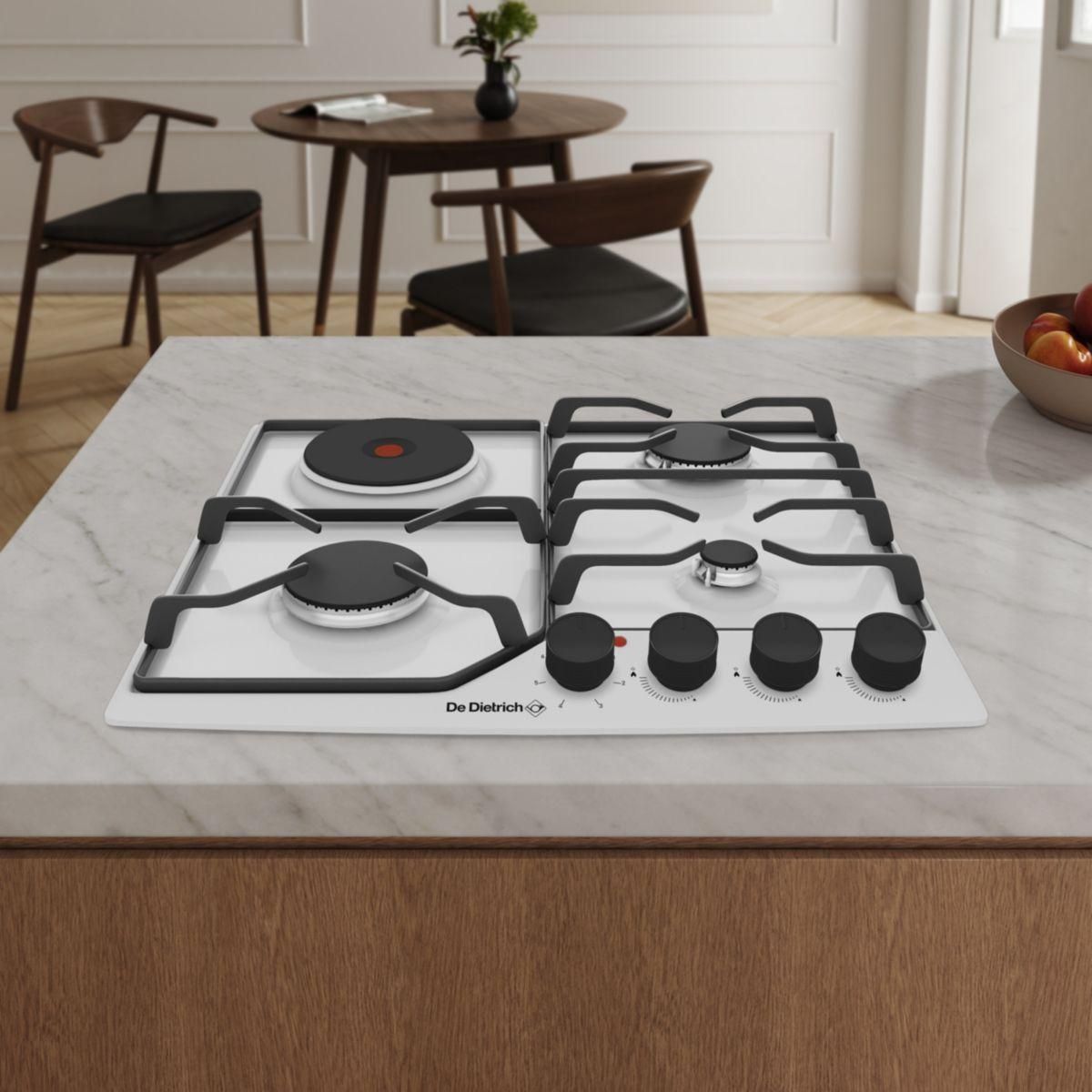 De Dietrich Plaque mixte électrique gaz DPE4610WM