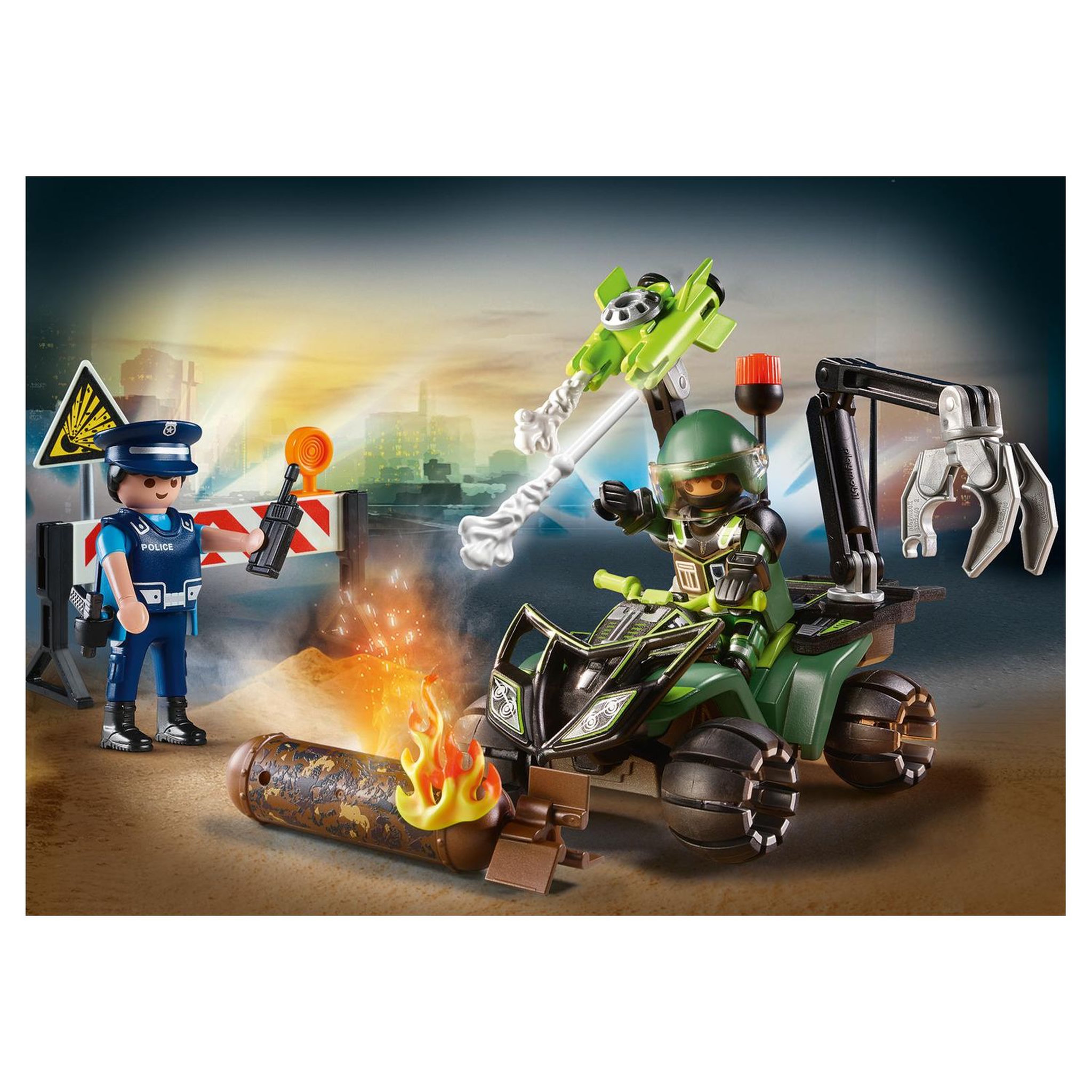 Voir la diapositive 3 : PLAYMOBIL 70817 - City Action policier et démineur 