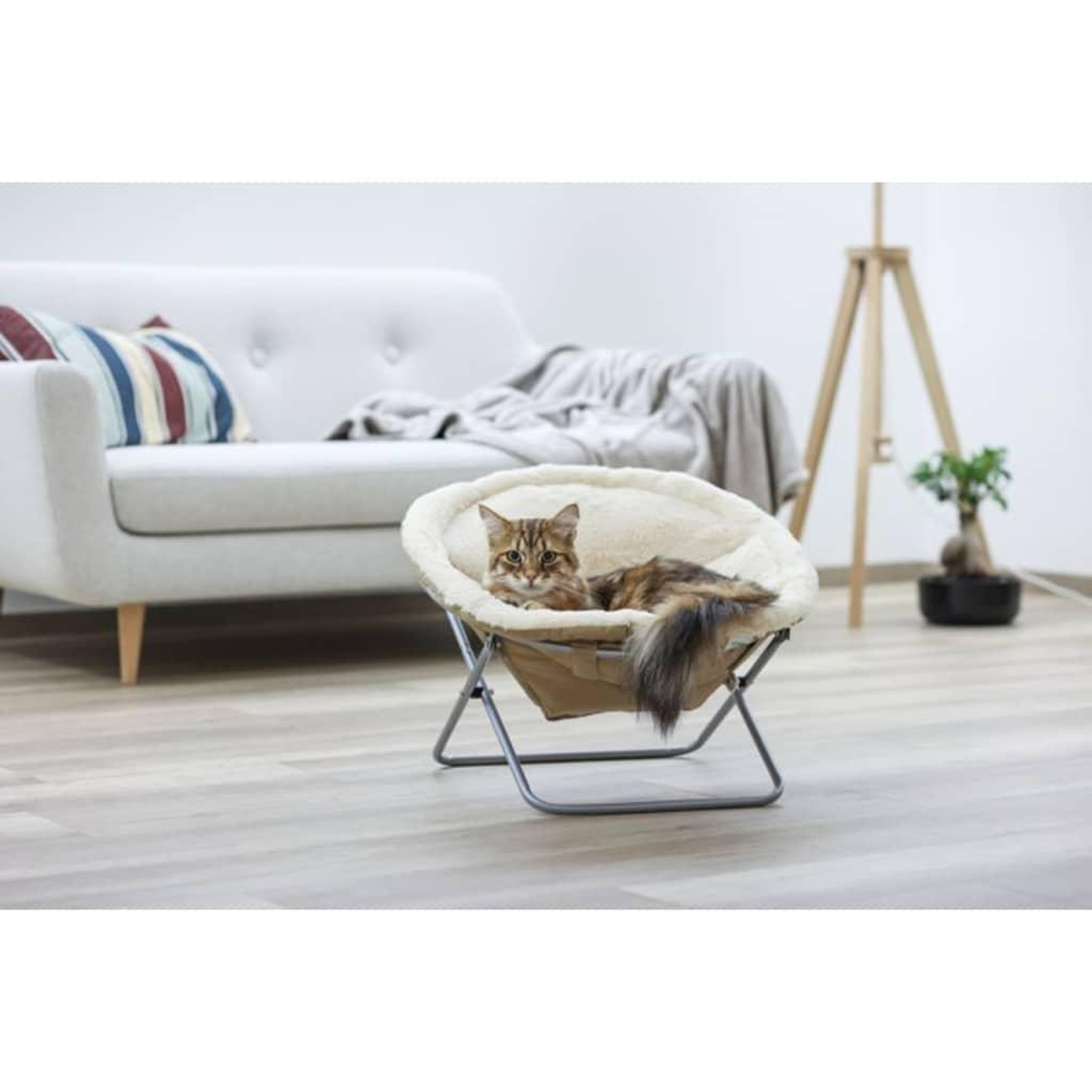 Voir la diapositive 3 : KERBL Kerbl Lit pour chats Alice Beige 58 cm 82640