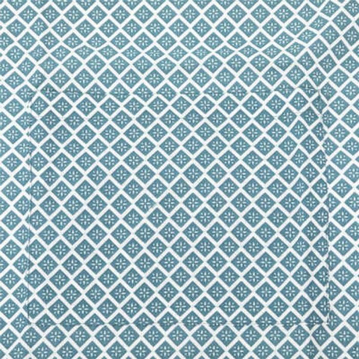 ATMOSPHERA Tablier de Cuisine Imprimé  Tikal  80cm Bleu Canard