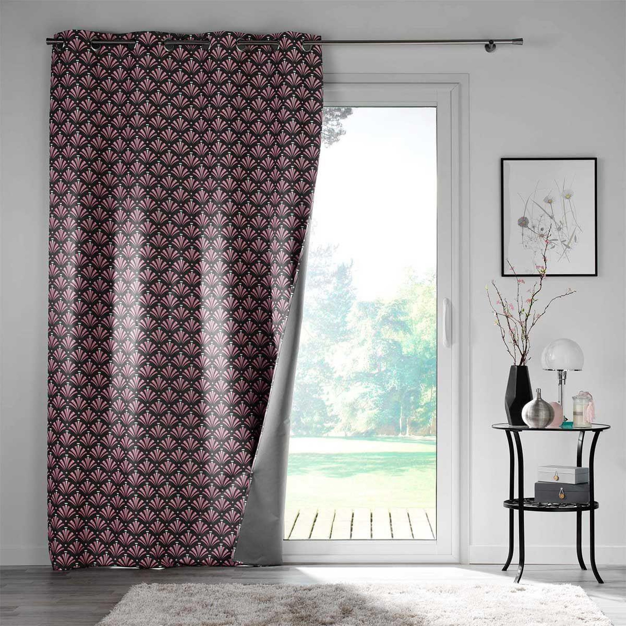 Voir la diapositive 3 : Douceur d'Intérieur Rideau à œillets occultant  surya  135x260cm gris