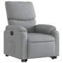 Voir la diapositive 4 : VIDAXL Fauteuil inclinable electrique gris clair tissu