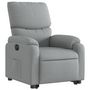 Voir la diapositive 4 : VIDAXL Fauteuil inclinable electrique gris clair tissu