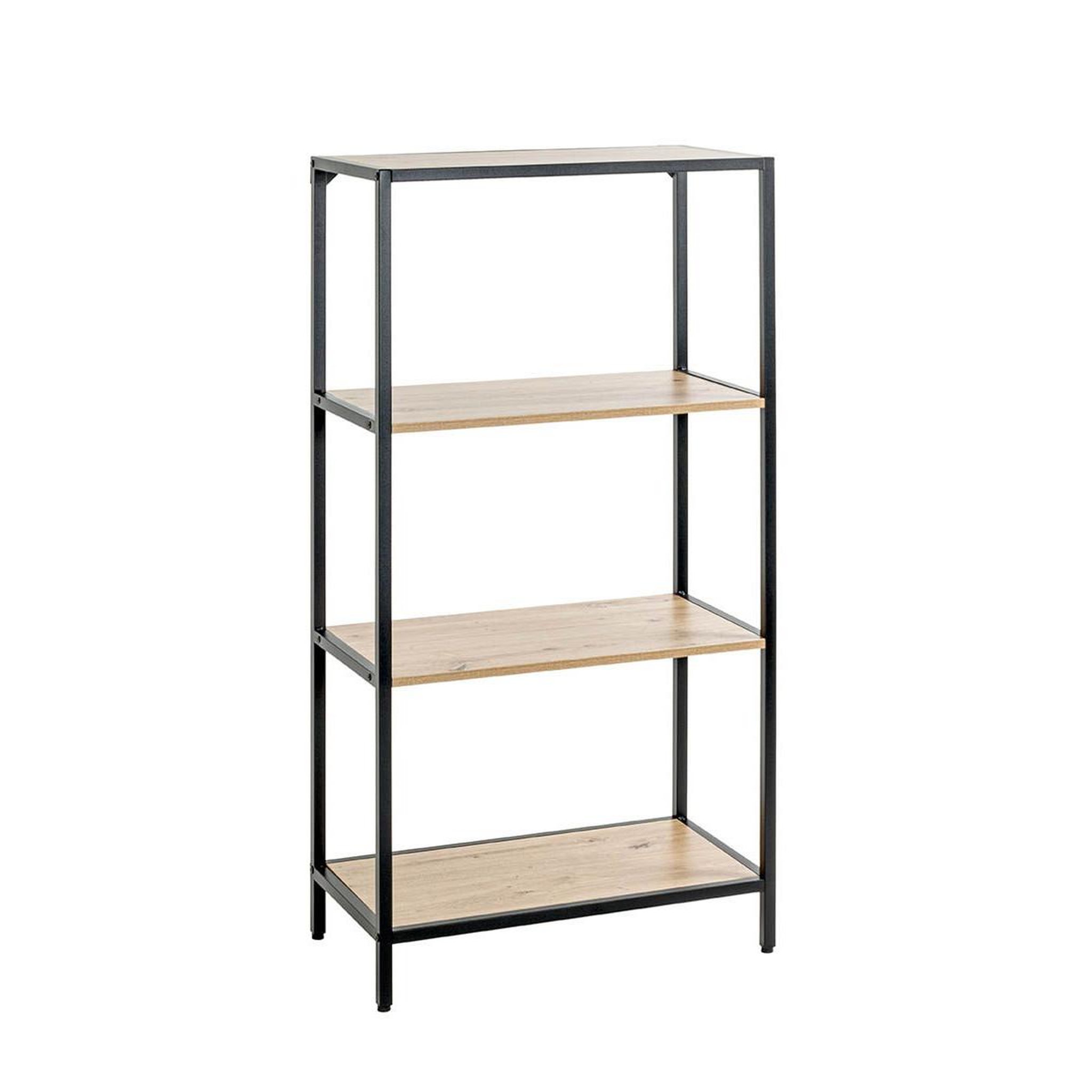 Paris Prix Étagère bibliothèque 4 niveaux  miranda  129cm chêne & noir