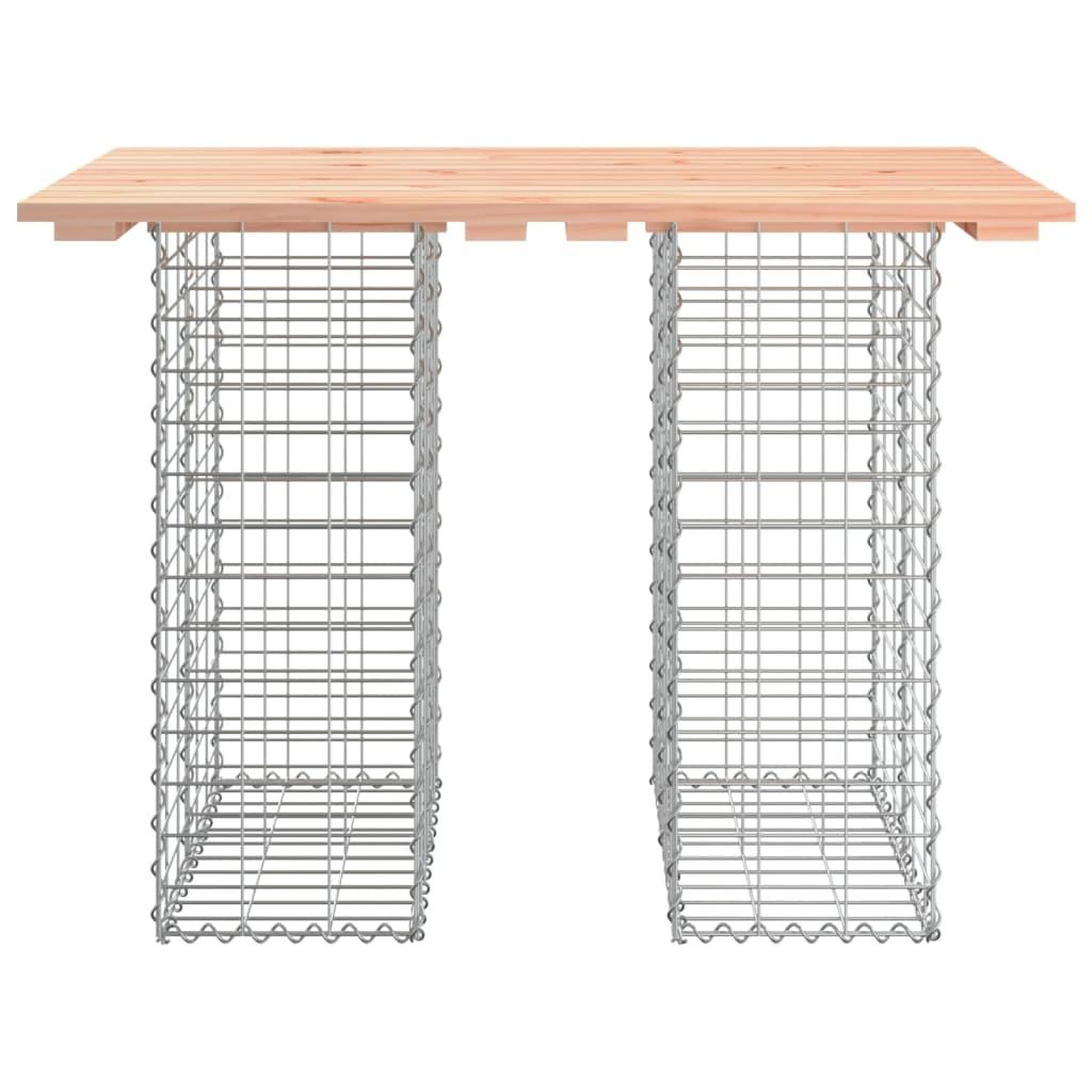 Voir la diapositive 5 : VIDAXL Banc de jardin design gabion 100x70x72cm bois massif de douglas