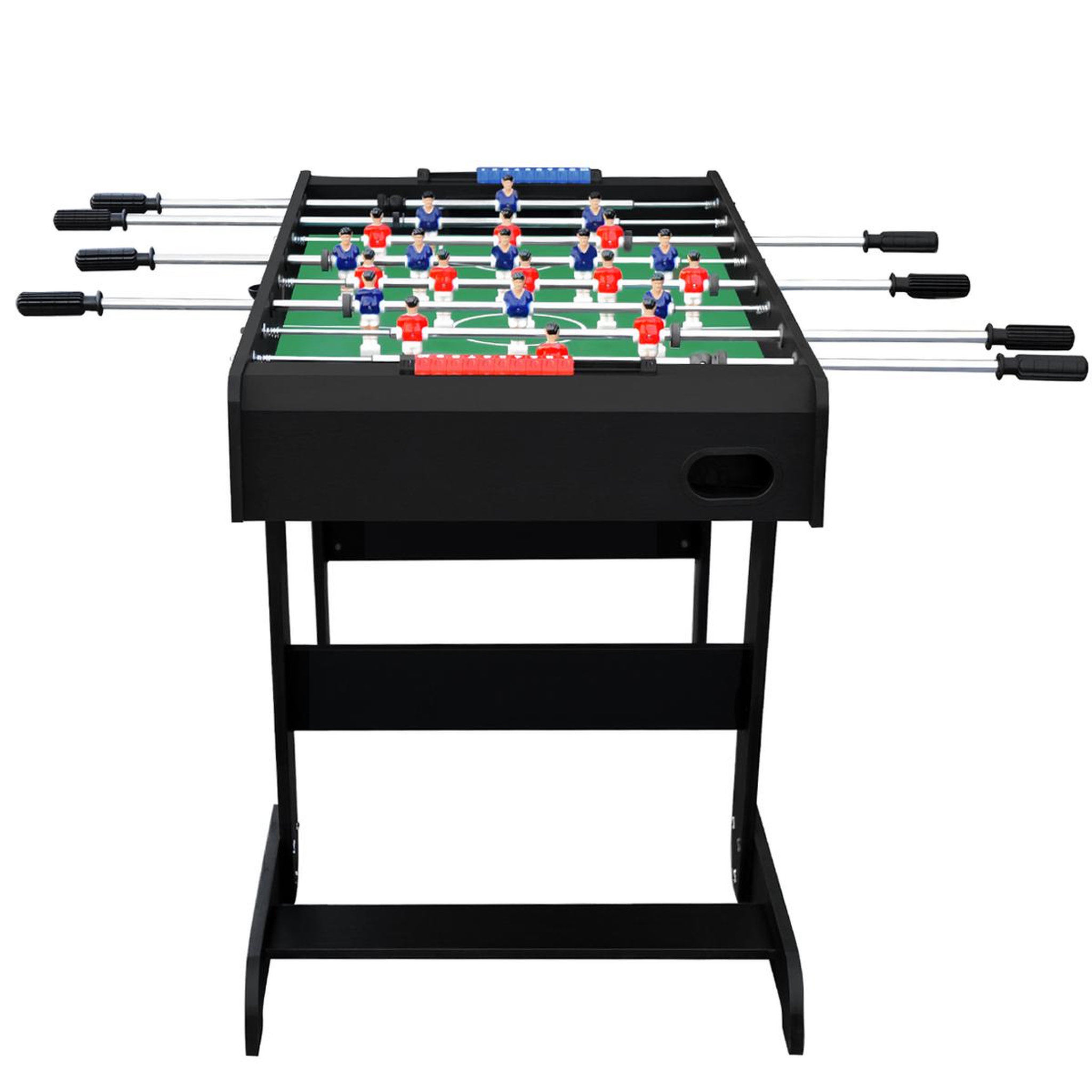 Voir la diapositive 2 : MISTER BABYFOOT Baby foot pliable en bois noir - Zizou